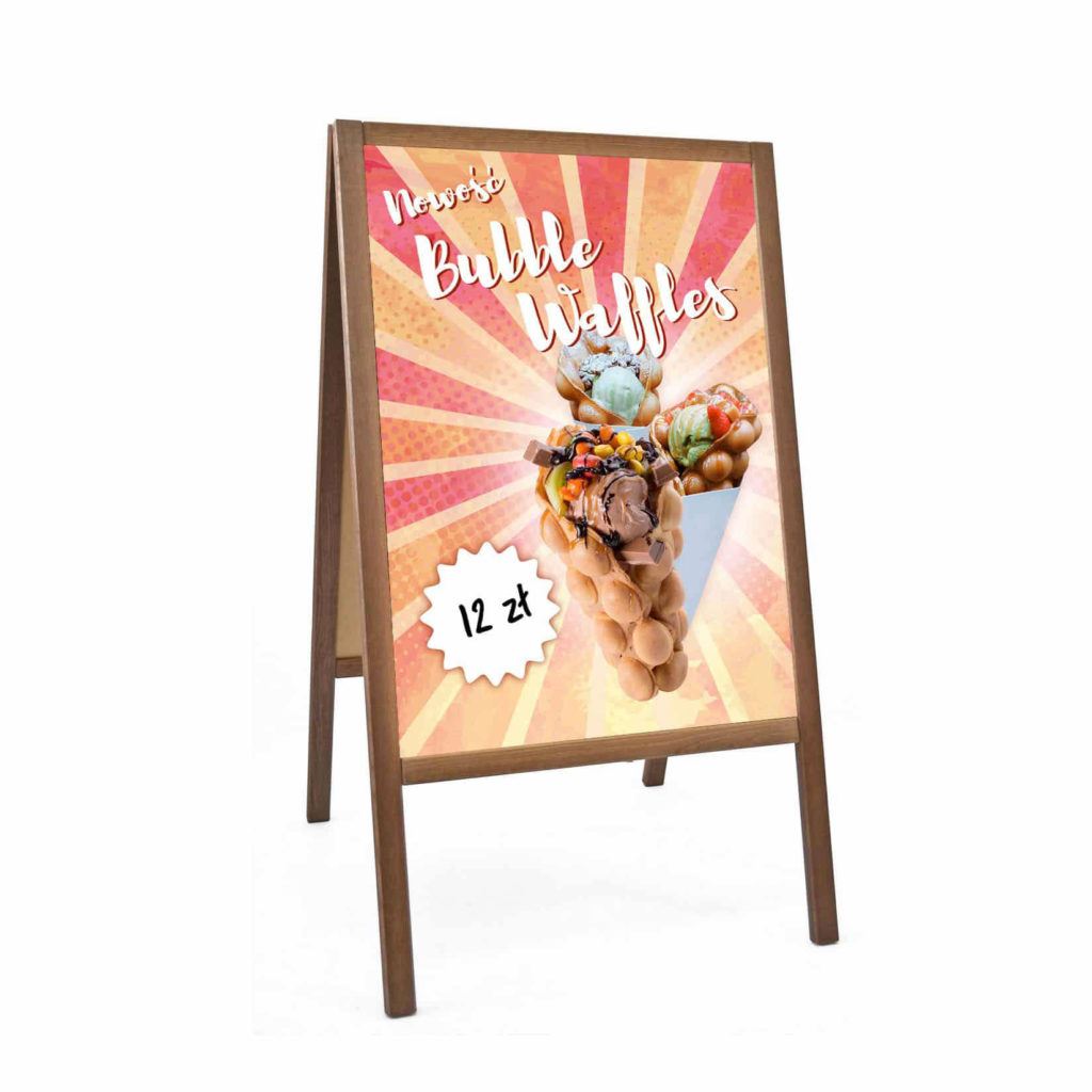 Reklama Bubble Waffle Polské Moře | Plakat formátu B2 Polish Morze Plakat GOFREX.com