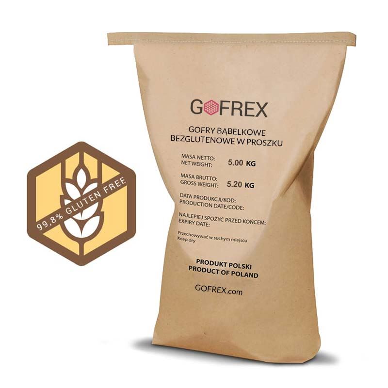 Těsto Bubble Waffle bezlepkové * | Bublinkové vafle 5kg Gofry Bąbelkowe W Proszku Kg Bezglutenowe GOFREX.com