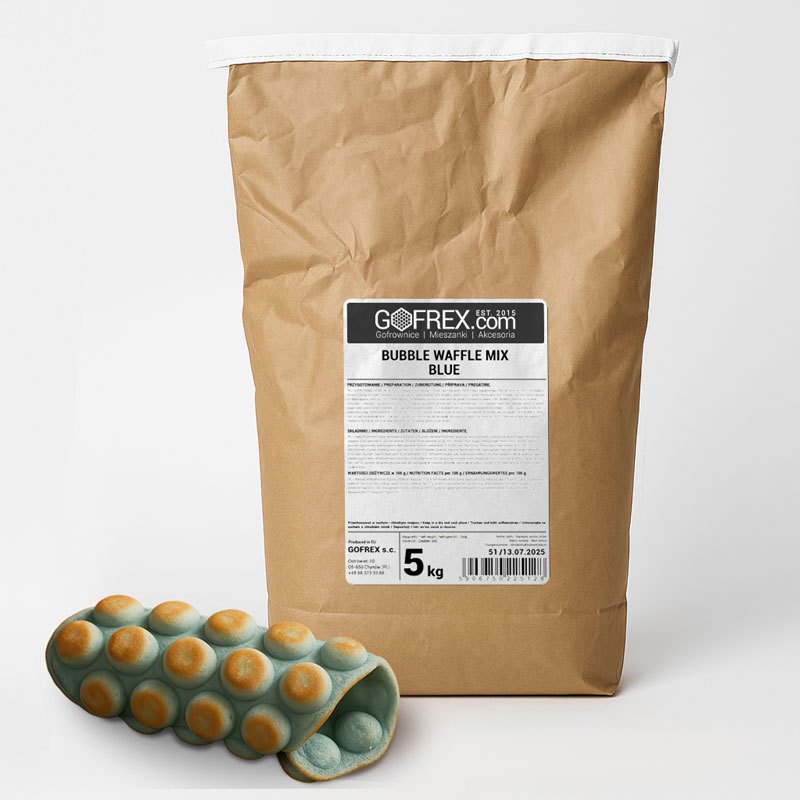 Těsto na bublinkové wafle Bubble Waffle Modré 5kg