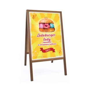 Reklama Lodoburgery Summer | Plakat Format B2 Plakat Gelato Panini Zolty GOFREX.com