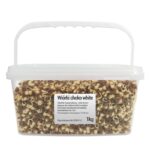 Шоколадно-біла стружка | Посипка з молочного шоколаду 1 кг