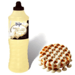White Chocolate Ice Cream Sauce, Waffles | Dijo White Chocolate Glaze 1L